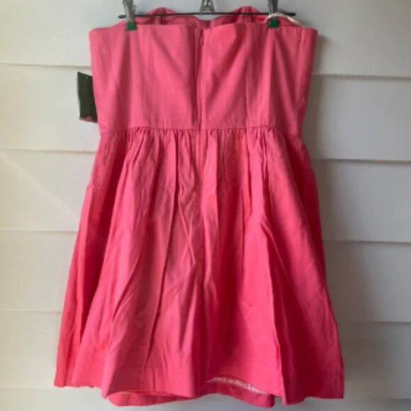 NWT Lily Pulitzer Mayfield Dress, Style 32874, Pink Salmon Seeing Stars Soutache - Picture 7 of 10